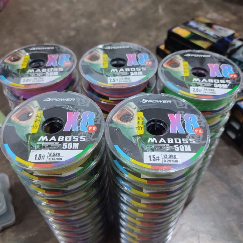 Jual PE D POWER MABOSS X8 50M | Shopee Indonesia