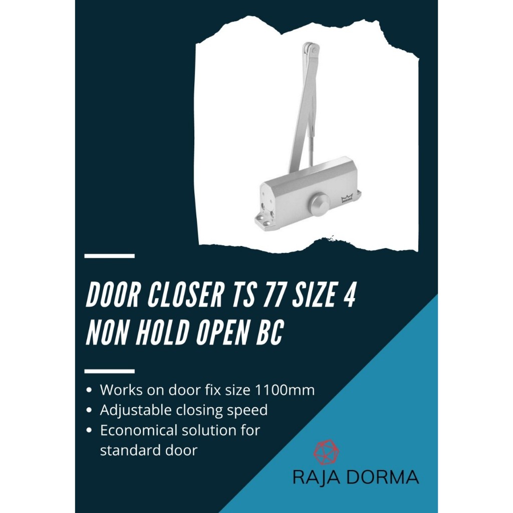 Jual Dorma Door Closer TS77 NHO EN4 Dormakaba TS 77 Non Hold Open ...