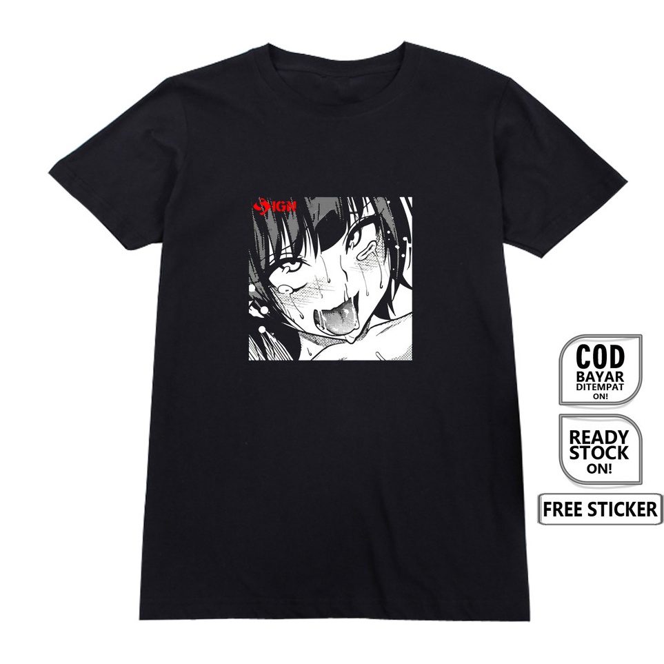 Jual Harga Update Kaos Sexy Face Cosplay Hentai Japanese Manga Clothes Ahegao Pin Em Anime