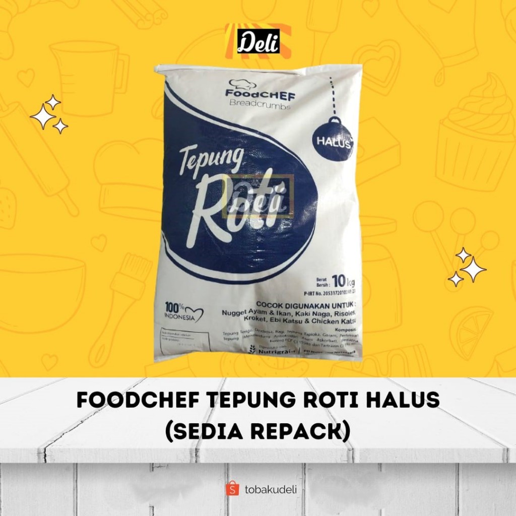 Jual Foodchef Tepung Roti Breadcrumbs Halus Repack 500gr (Untuk nugget ...