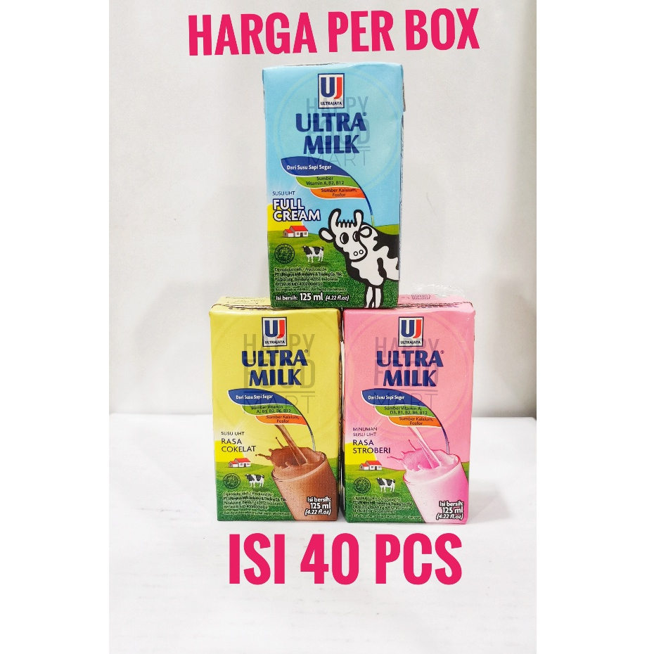 Jual Halal Ultra Milk 125 Mlultra Milk Dusultramilk Karton Fresh