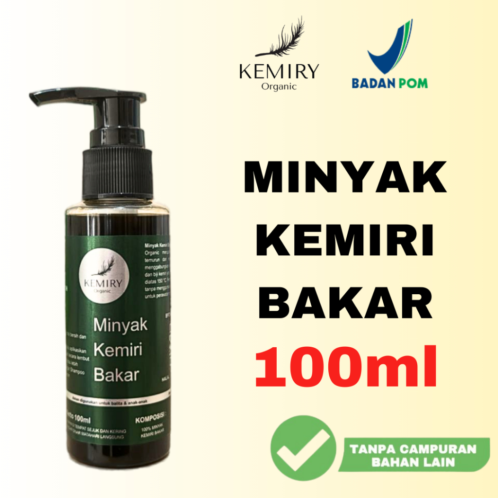 Jual Minyak Kemiri Bakar Original 100% Penumbuh Rambut Alis Asli Kemiry ...