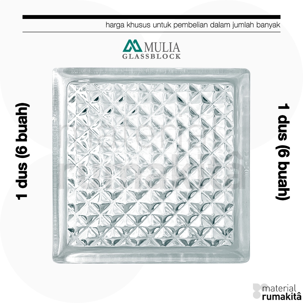 Jual Glass Block Mulia Motif Lengkap Glassblock Dinding 1 Dus 6 Buah Shopee Indonesia 8443