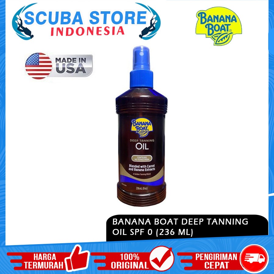 Jual Banana Boat Tanning Oil Body Water Deep Lotion SPF 0 No Sunblock 236ml Shopee Indonesia