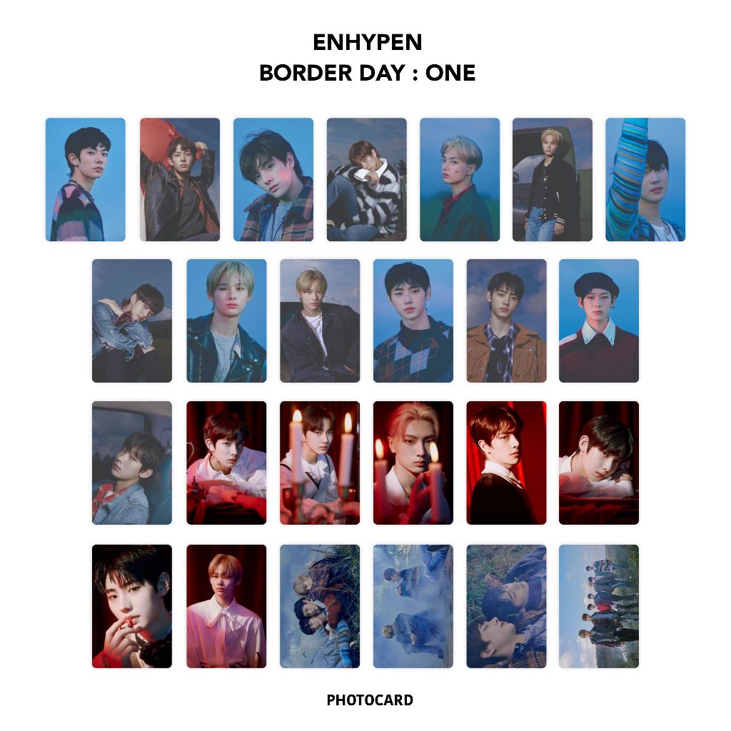 Jual Photocard Enhypen Border Day One Isi 25 pcs | Shopee Indonesia