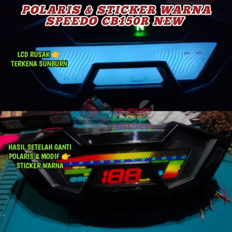Jual POLARIS & STICKER LCD SPEEDO NEW CB150R LED (2015-2020) | Shopee ...