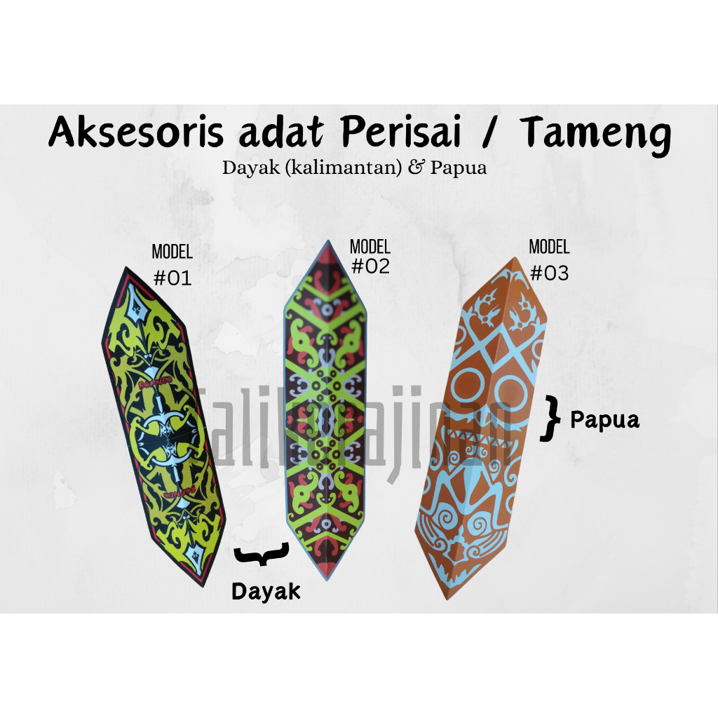 Jual PERISAI TAMENG PAPUA -ACCESSORIES ADAT PAPUA/DAYAK TAMENG SUKU ...