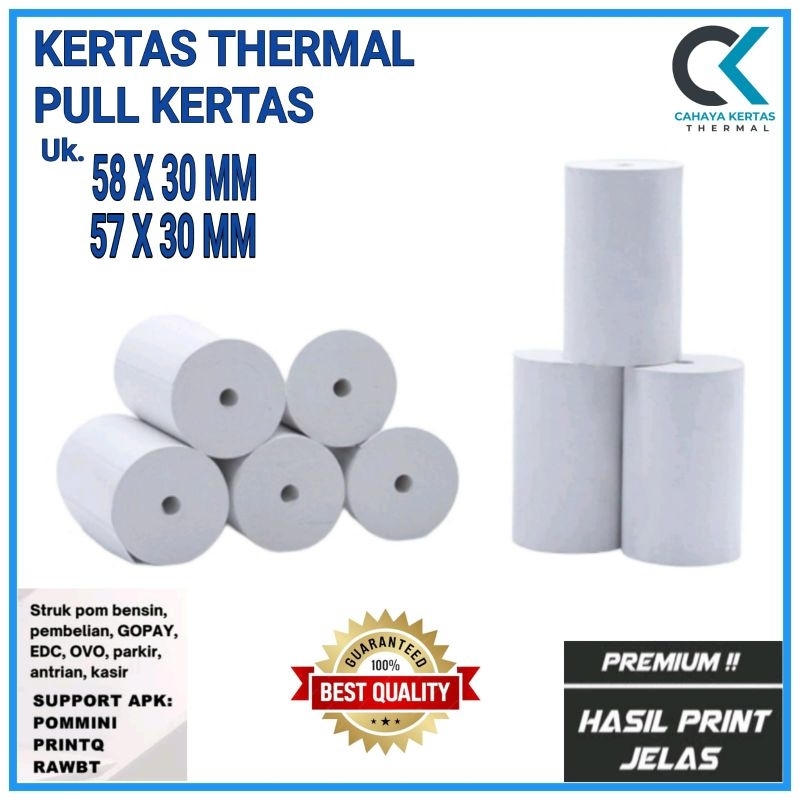 Jual Kertas Kasir Thermal Edc X X Paket Roll Pack Shopee Indonesia