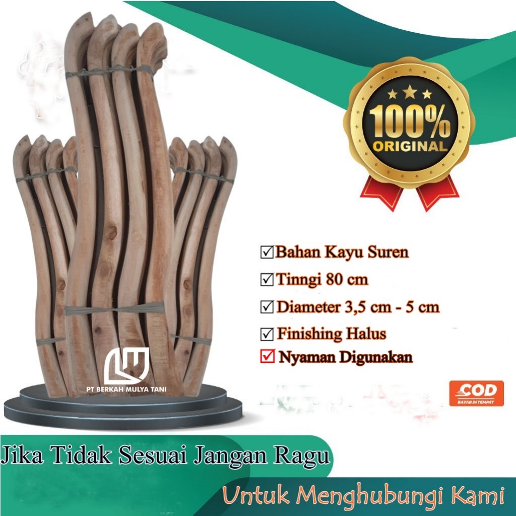 Jual Doran Pacul Gagang Cangkul Kayu Suren Panjang 80 Cm Siap Pakai ...