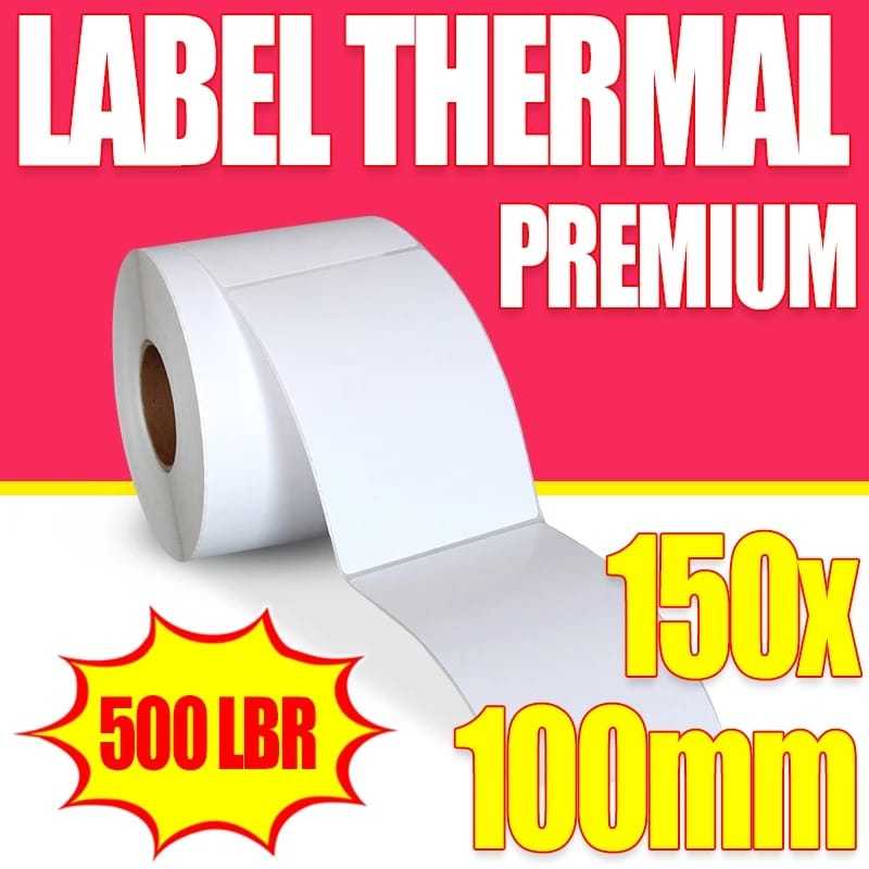 Jual Ids Label Barcode 100 X 150 Kertas Sticker Thermal Resi