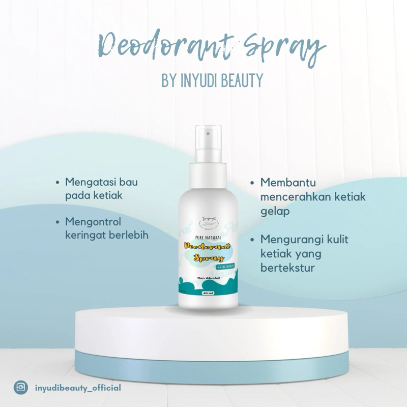 Jual [ NEW ] DEODORANT SPRAY HERBAL by Inyudi Beauty 60 ML AMPUH