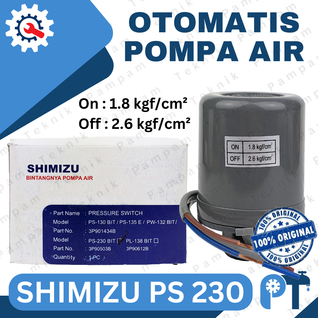 Jual GENUINE PART - OTOMATIS SHIMIZU PS 230 BIT ORIGINAL PRESSURE ...