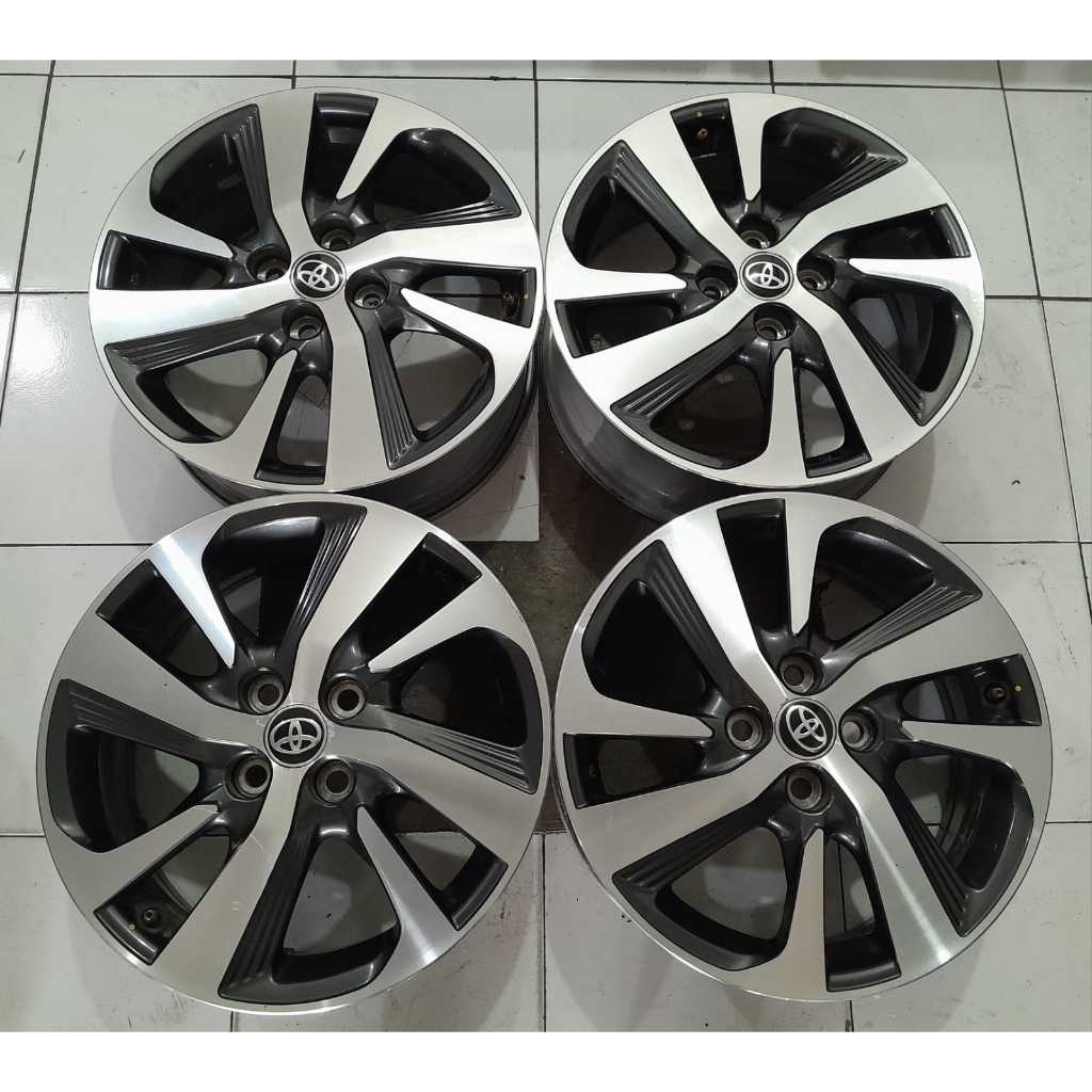 Jual VELG MOBIL SECOND ORI STANDAR YARIS TRD RING 16 PCD 4X100 | Shopee ...