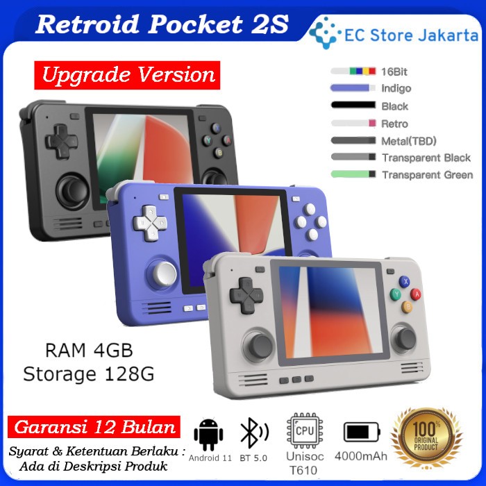 Jual Retroid Pocket 2+ Handheld Retro Gaming Console System Retro ...