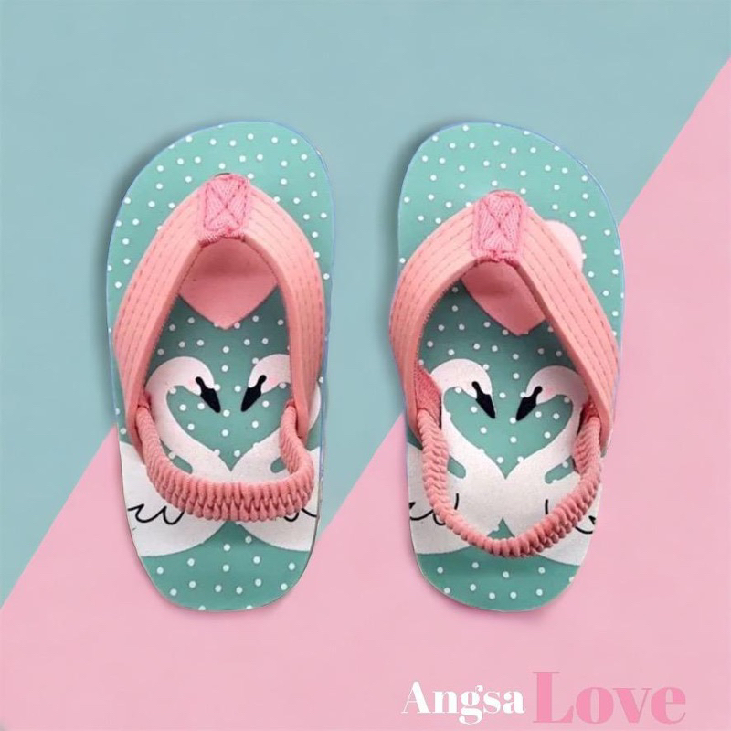 Jual Sandal Anak Baby Tali Belakang Baby Tali Karet Belakang Angsa Love ...