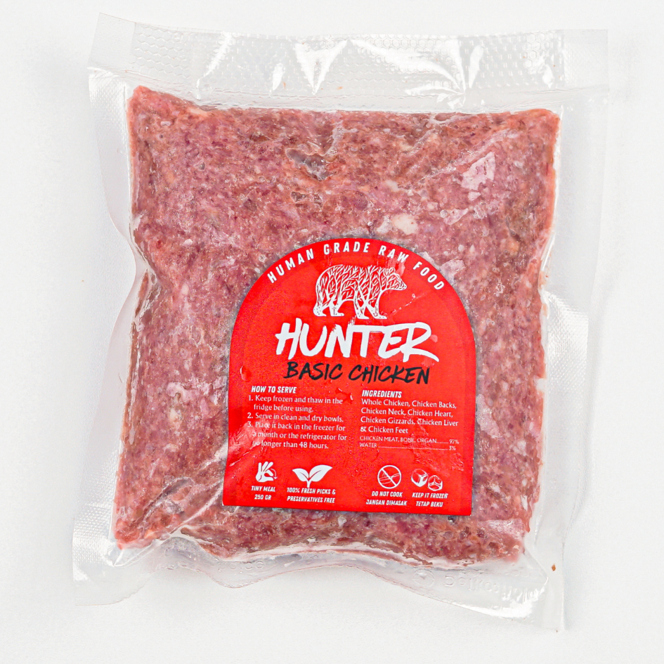 Jual Hunter Raw Food DAGING AYAM GILING (RAW FOOD) 250gr 100