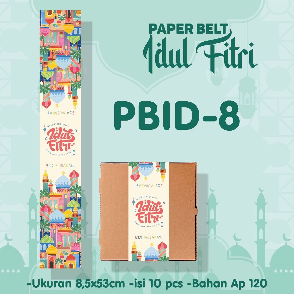 Jual Paper Belt Hampers Idul Fitri Paper Sleeve Paperbelt Idul