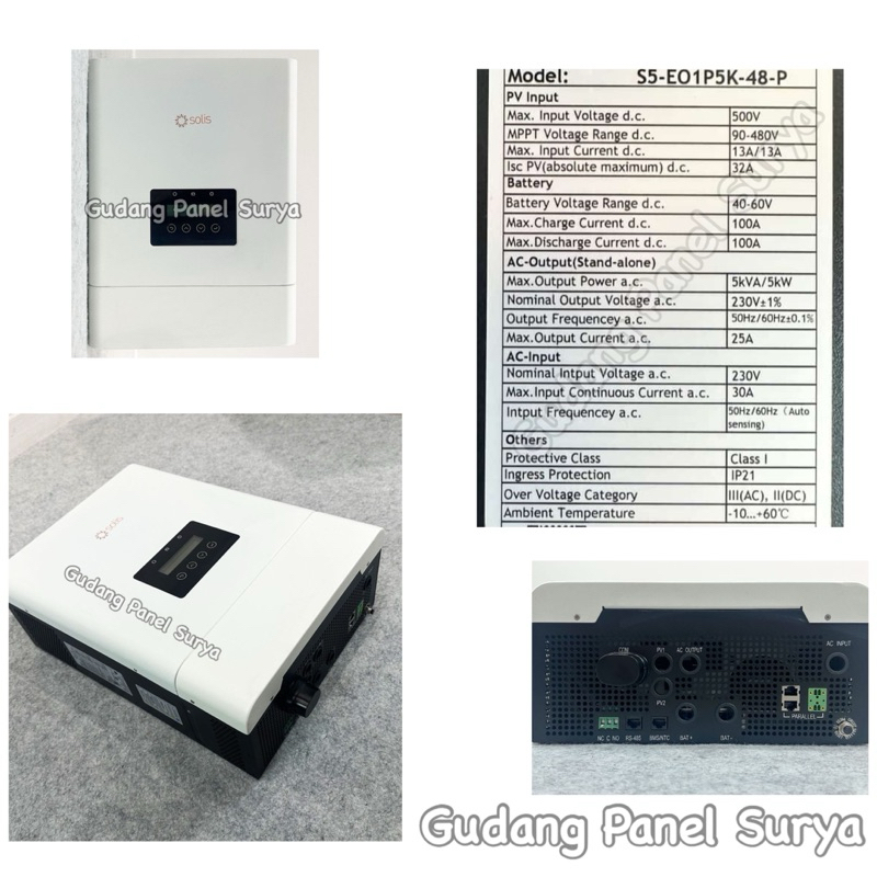 Jual Solis Inverter 5KW Off Grid Inverter (5S-EO1P5K-48) | Shopee Indonesia