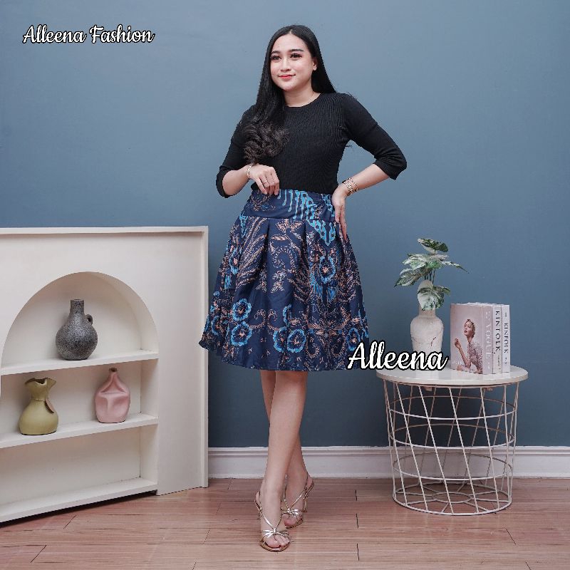 Jual ROK KATUN ( PENDEK ) MAYUNG KLOK MOTIF BATIK ROK MINI ALN230907 ...