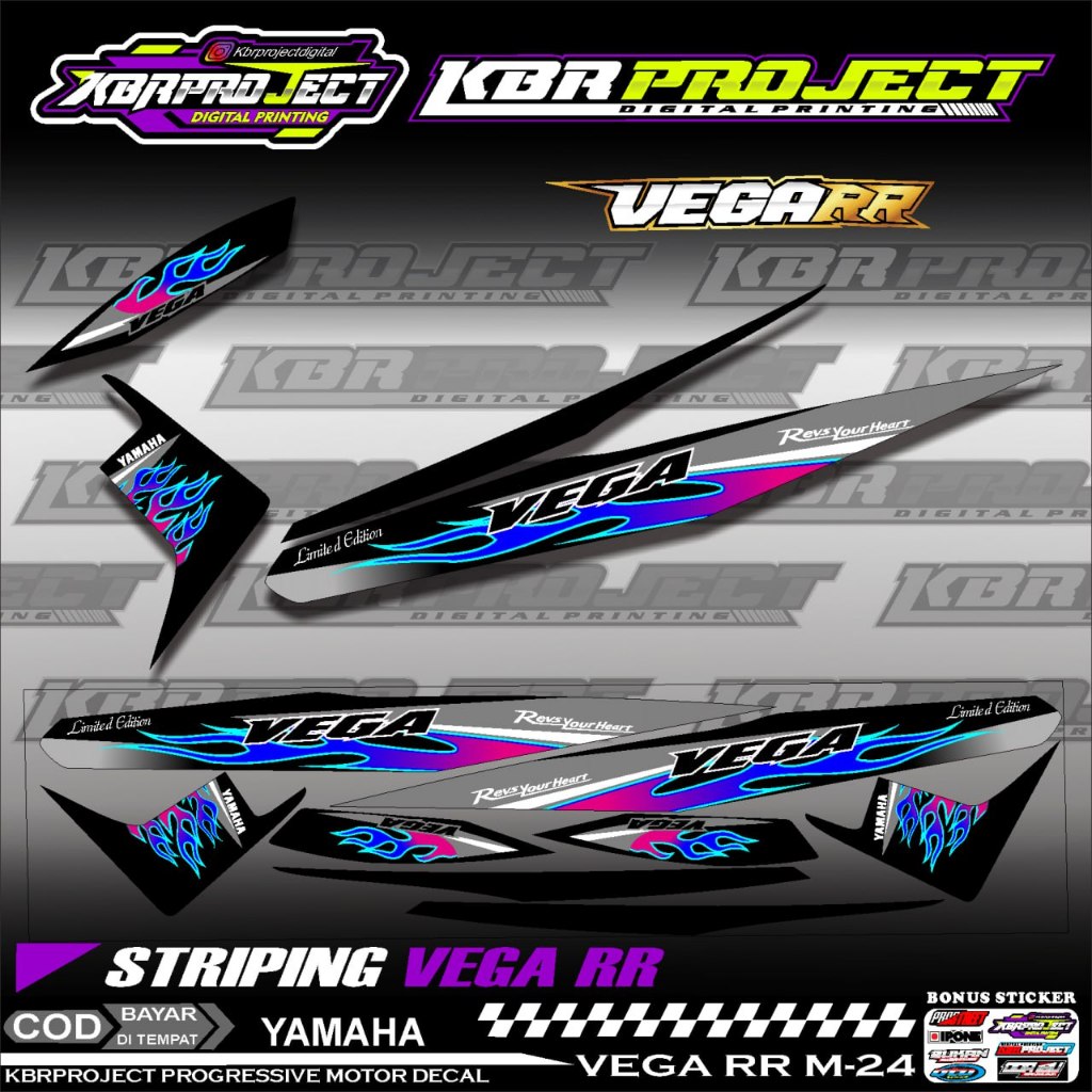 Jual VEGA RR STIKER STRIPING PREMIUM KEREN LIS VARIASI VEGA RR MOTOR ...