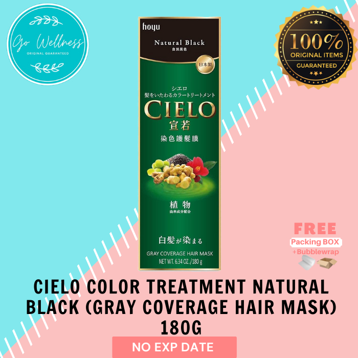 Jual CIELO Color Treatment Natural Black (Gray Coverage Hair Mask) 180g