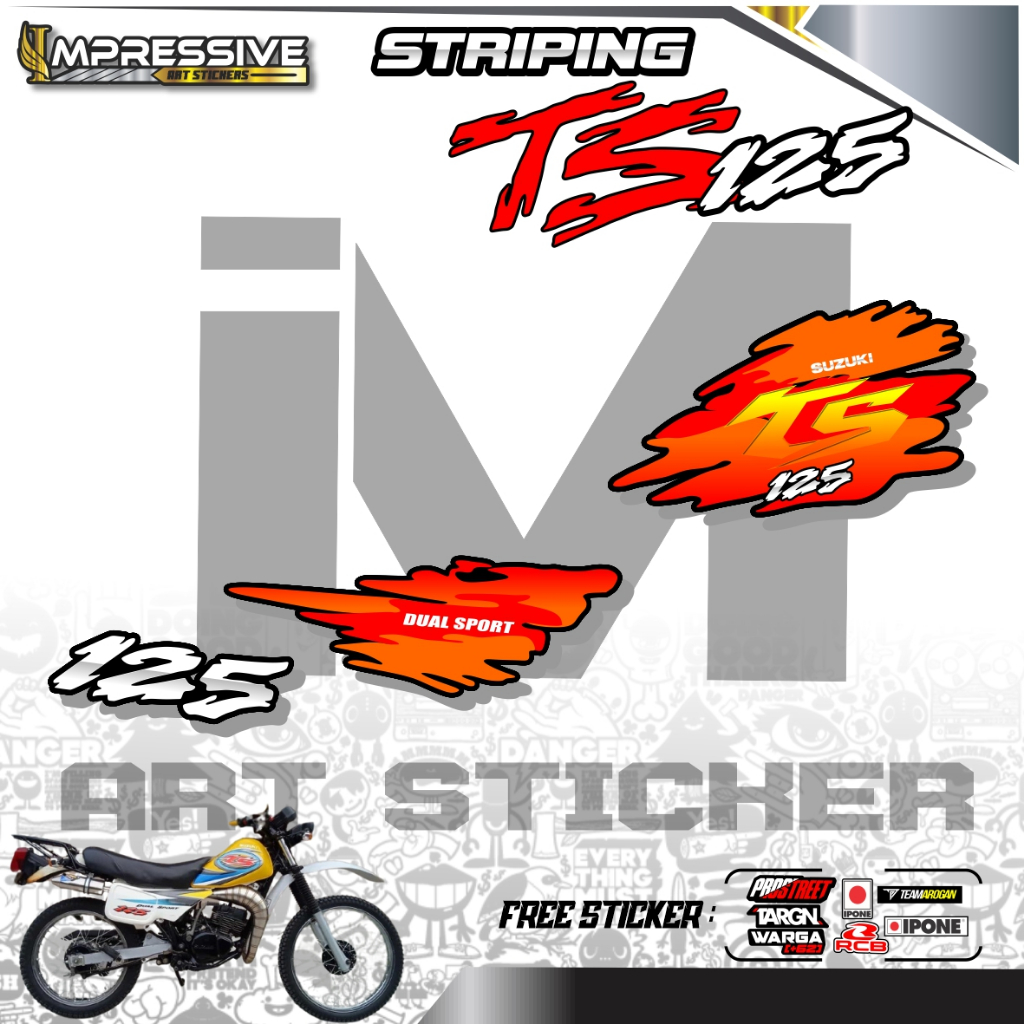 Jual Sticker Striping Suzuki Ts Striping Suzuki Ts