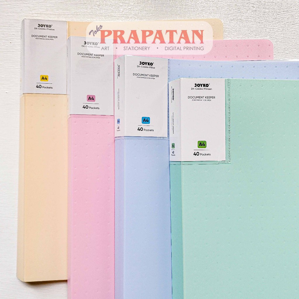 Jual Joyko Document Keeper A4/F4 40 Pockets | File Organizer | Clear ...