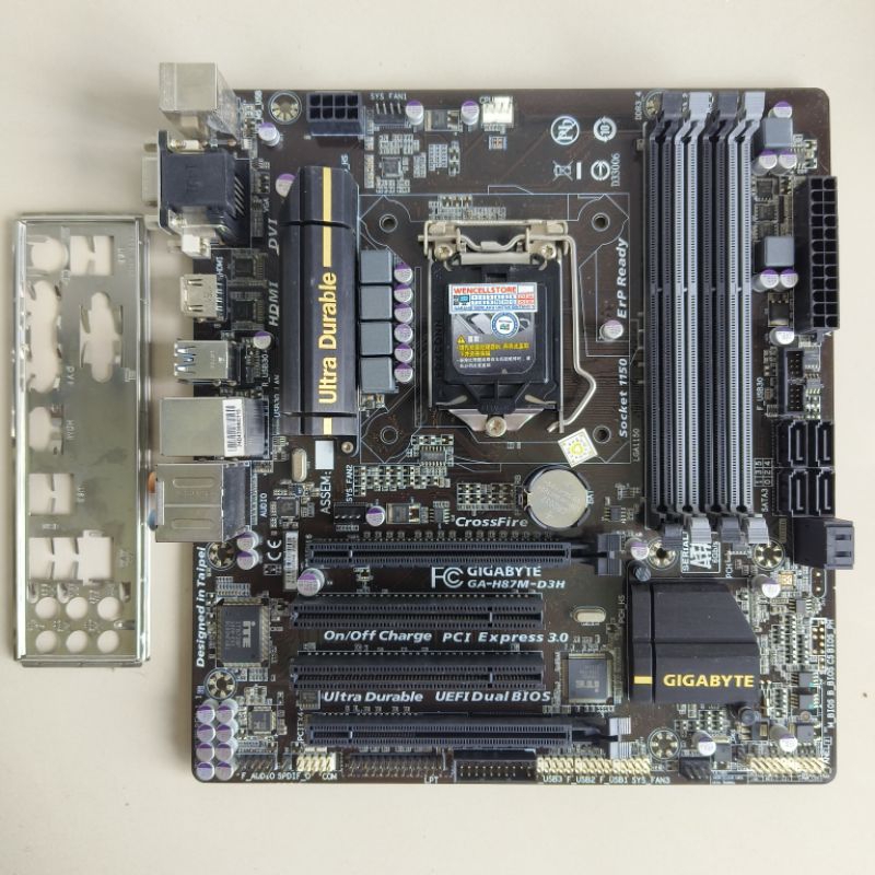 Jual MOTHERBOARD GAMING GIGABYTE GA-H87M-D3H LGA 1150 DDR3 | Shopee ...