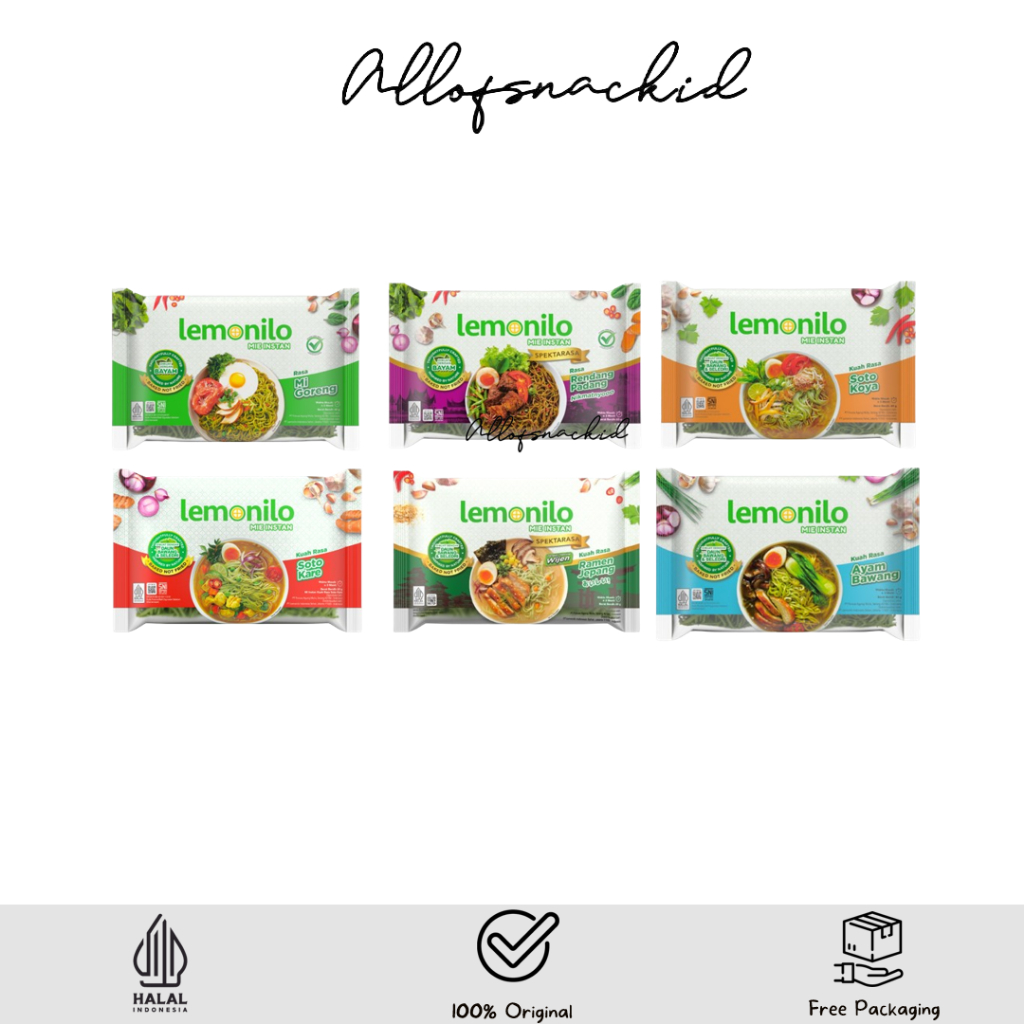 Jual Lemonilo - Mie Instan Sehat Alami - Goreng / Kuah | Shopee Indonesia