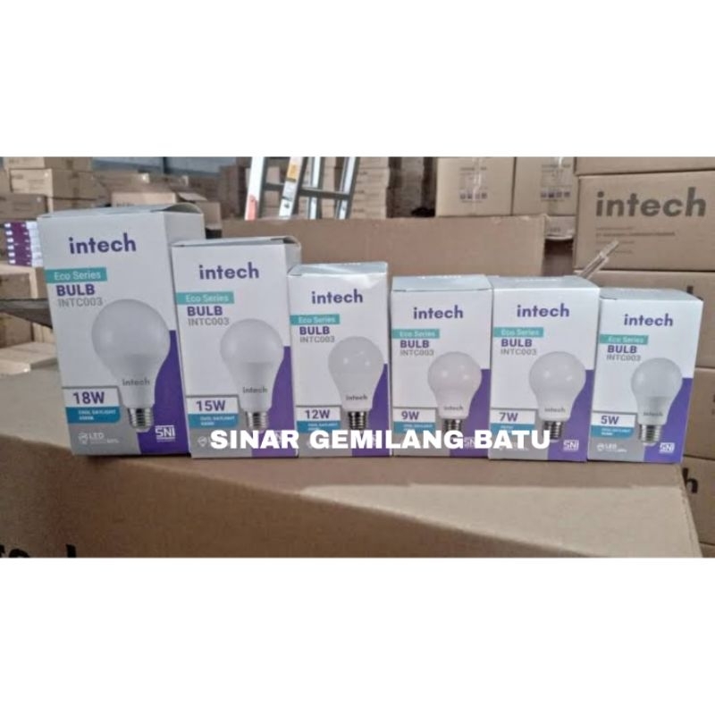 Jual Lampu led INTECH 5w - 18w bergaransi 1 tahun SUPER TERANG | Shopee ...