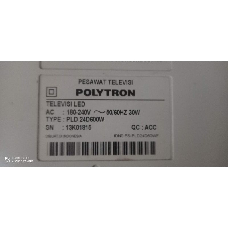 Jual LCD LED PANEL TV POLYTRON PLD 24D600W | Shopee Indonesia