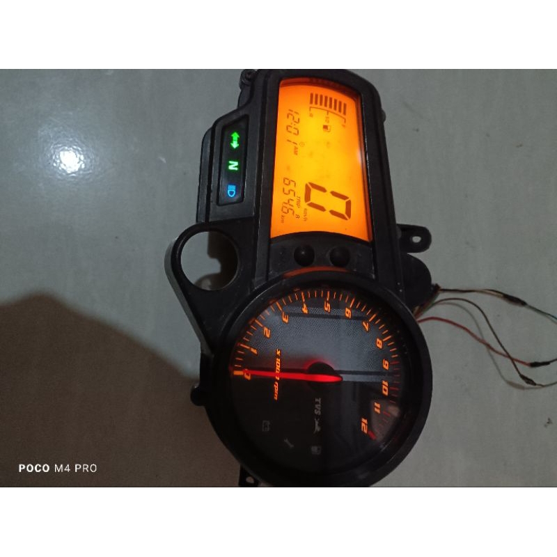 Jual speedometer motor TVS Apache RTR SECOND original semua normal ...