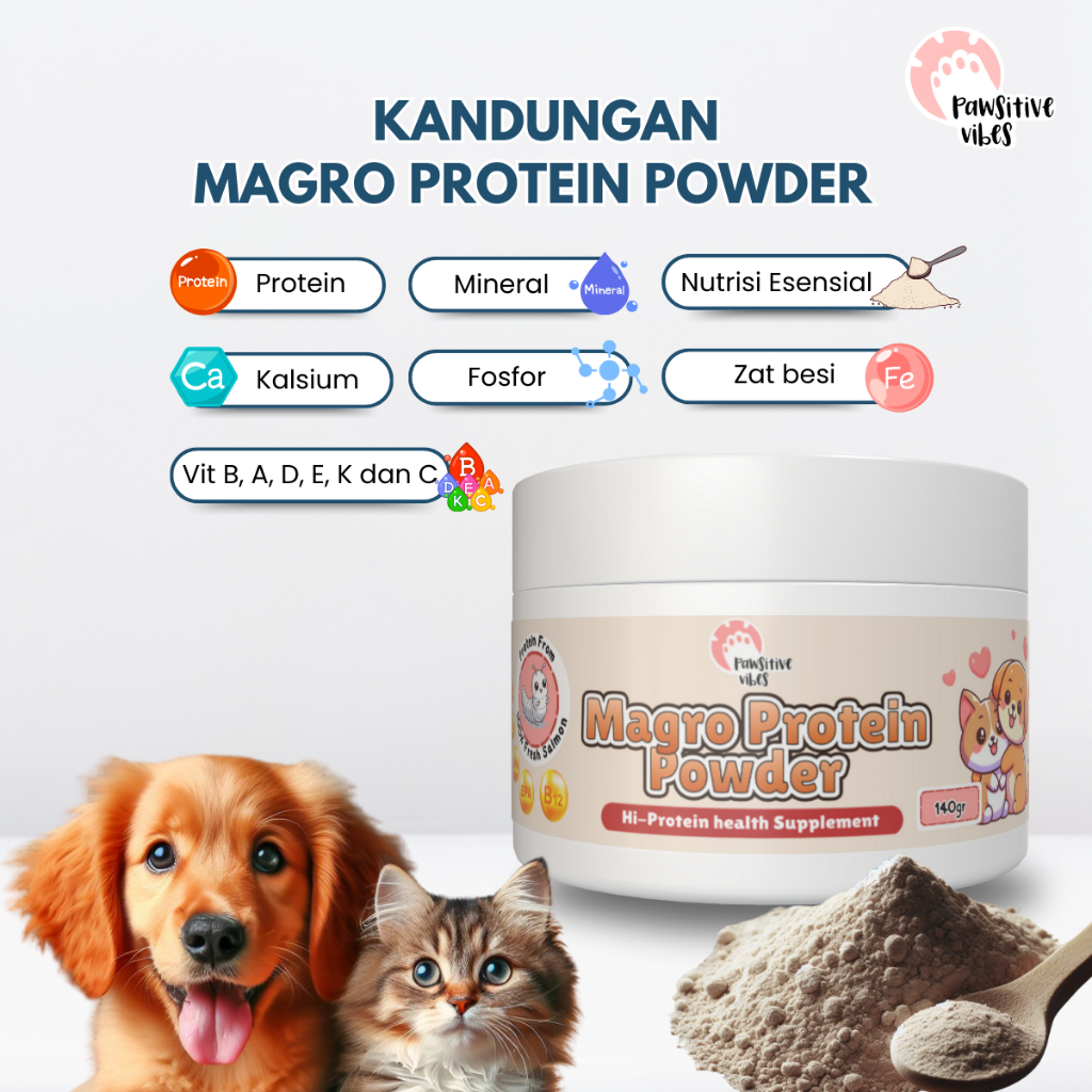 Jual MAGRO POWDER - Bubuk 100% Murni Maggot Untuk Anjing Kucing/Anabul ...