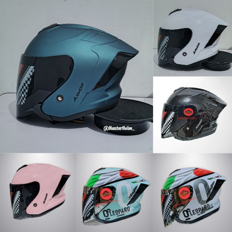 Jual Helm Js Armor Polos Motif Original Qc Sni Dewasa Shopee Indonesia