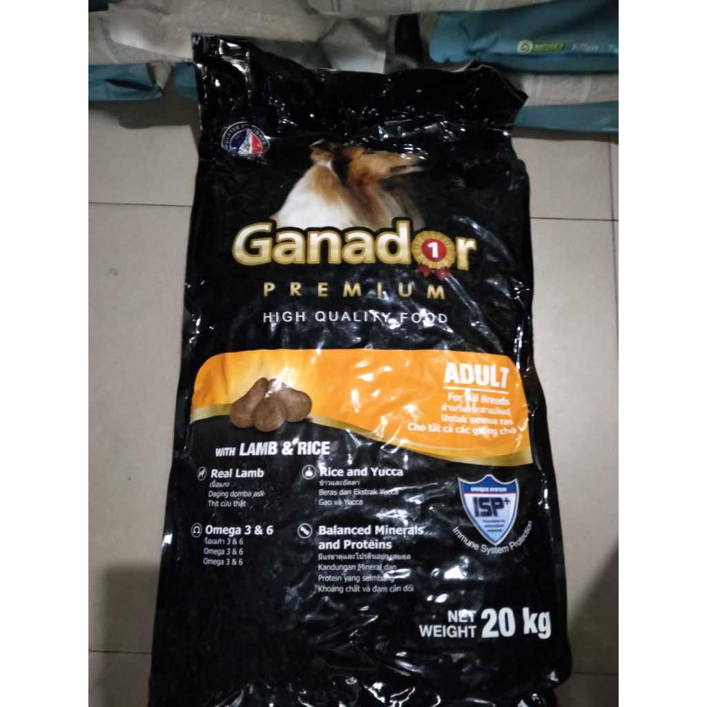 Jual Ganador Premium Adult Lamb & Rice 20kg makanan Anjing All Breeds ...