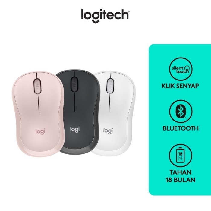Jual Logitech M240 Mouse Wireless Bluetooth Silent Click Bisa untuk TV ...