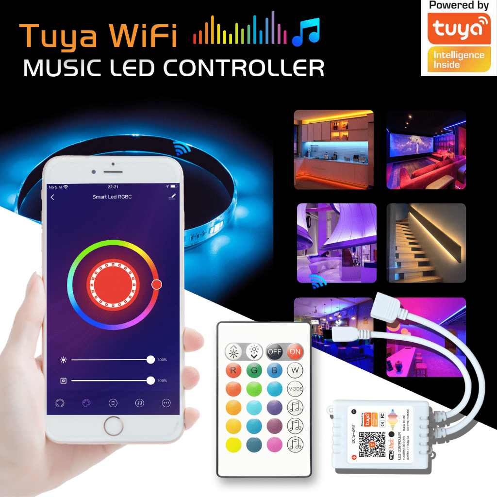 Jual TUYA Smart LED WIFI Controller RGB 4 Pin | Shopee Indonesia