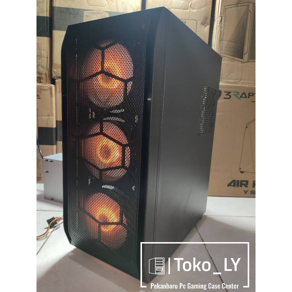 Jual Casing Gaming RAPTOR PHANTOM- include 3 FAN RGB ROVER | Shopee ...