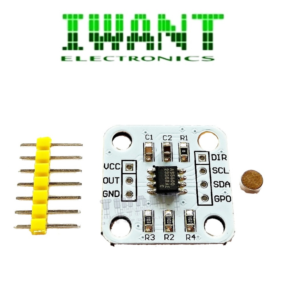 Jual AS5600 AS 5600 MAGNETIC ENCODER MODUL MAGNETIC INDUCTION ANGLE 12 ...