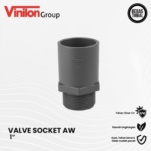 Jual Valve Socket PVC AW 1 Inch Vinilon | Shopee Indonesia