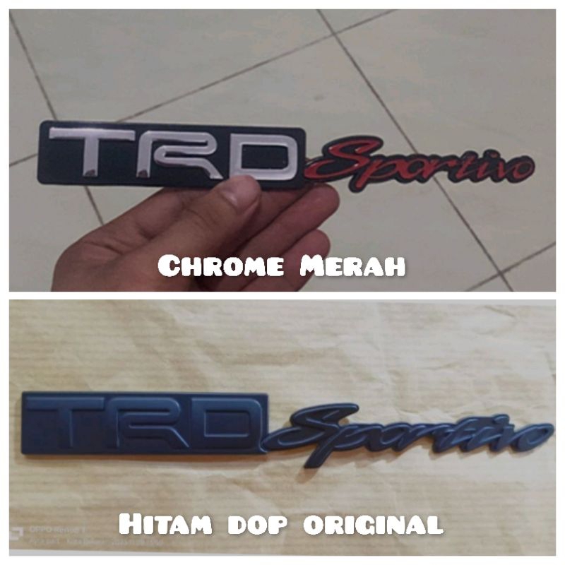 Jual Toyota Emblem Logo TRD Sportivo Model Tempel di Grill jaring