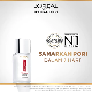 L'Oreal Paris Revitalift Crystal Micro-Essence Serum Water Skincare 65ML - Mencerahkan dan Mengencangkan Kulit  Kulit kusam, Garis halus, Kerutan wajah, skin barrier   Anti aging skincare, brightening serum, anti aging serum
