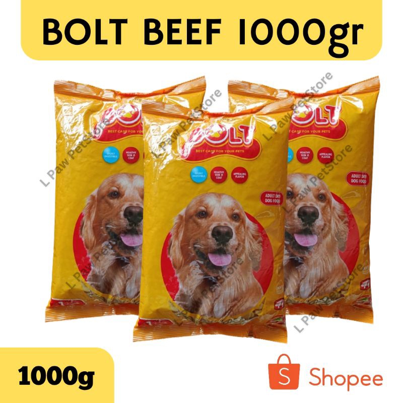 Jual Bolt Dog Food/ Bolt Beef 1kg Shopee Indonesia