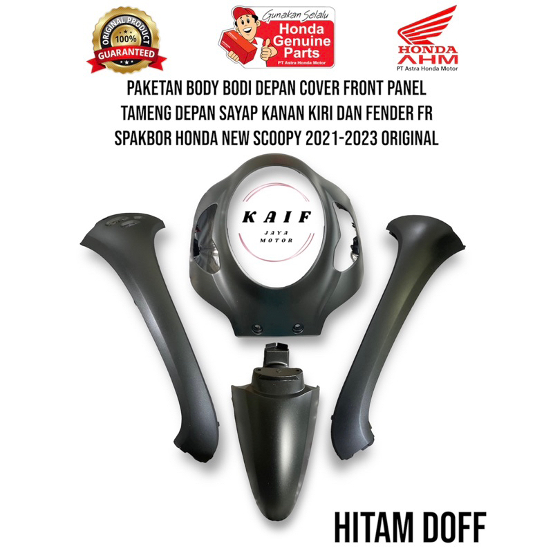 Jual Paketan Body Bodi Depan Tameng Lampu Sayap Kanan Kiri Spakbor Scoopy New Prestige