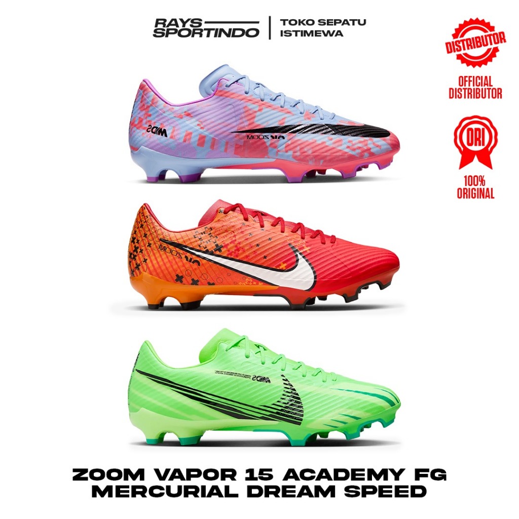 Jual NIKE ZOOM VAPOR 15 ACADEMY MERCURIAL DREAM SPEED FG MG 3 WARNA Shopee Indonesia