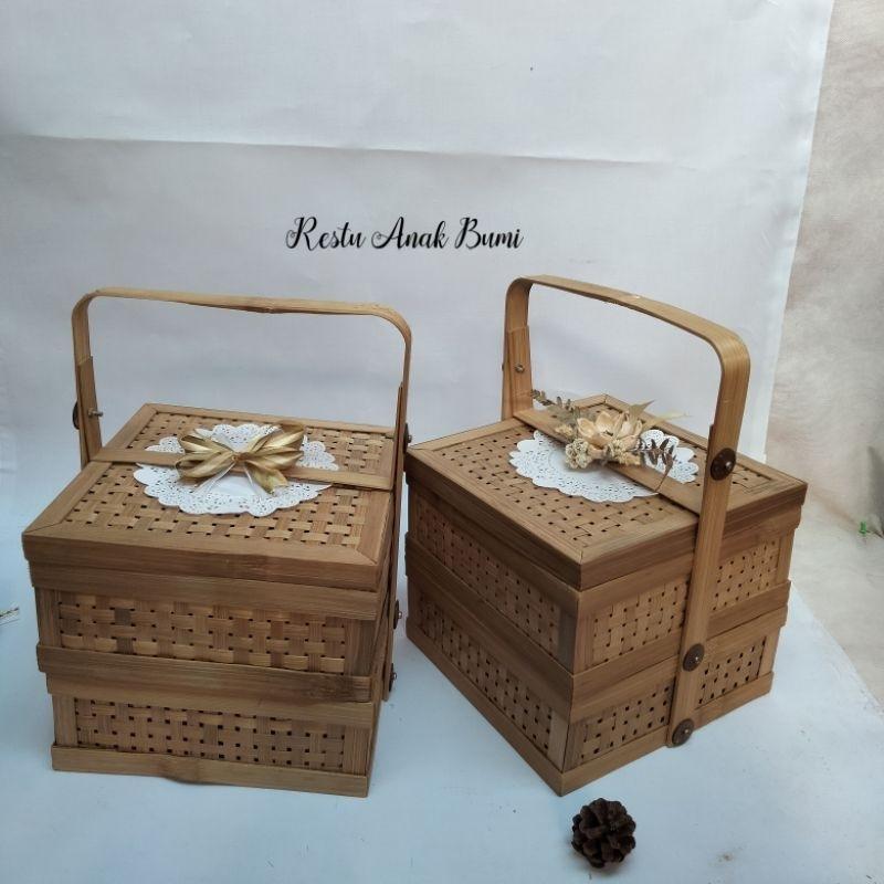 Jual ( R25 S2) kotak anyaman rantang Rantang susun 2 Termurah harga ...