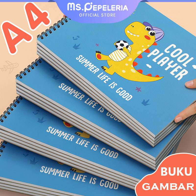Jual Buku Gambar Anak Sketchbook A4 Drawing Book Astronot Jilid Spiral