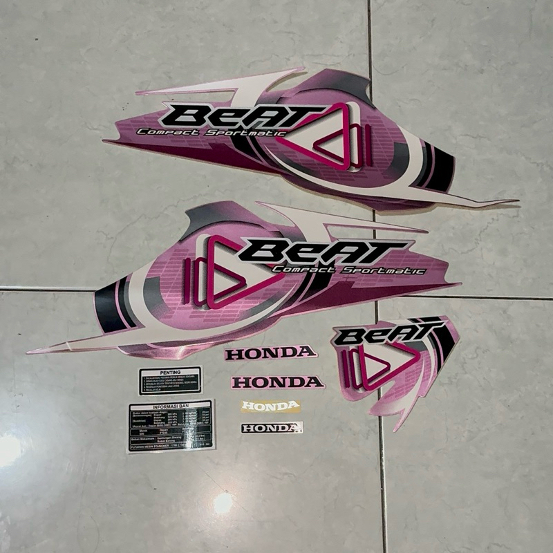 Jual Stiker stripping striping decal graphic Honda Beat karbu ...