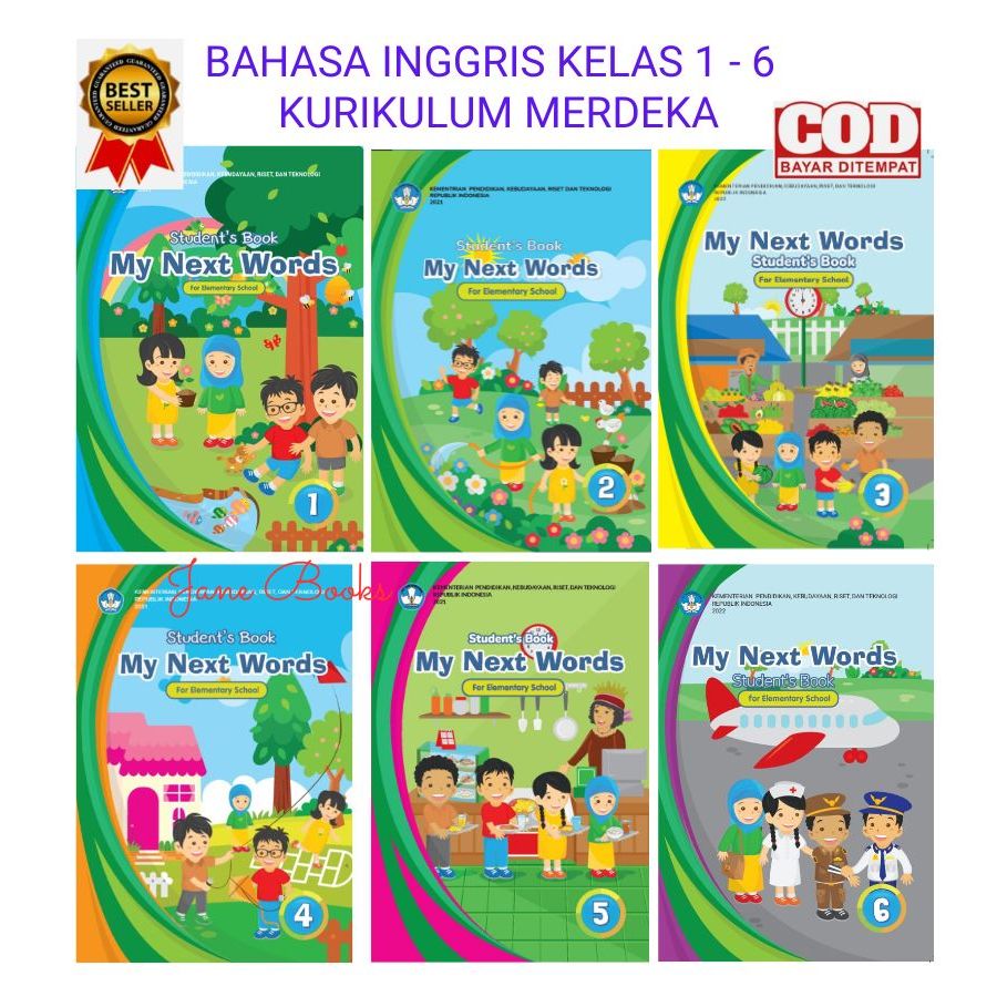 Jual Buku Bahasa Inggris kelas 1 2 3 4 5 6 SD MI Kurikulum Merdeka # ...
