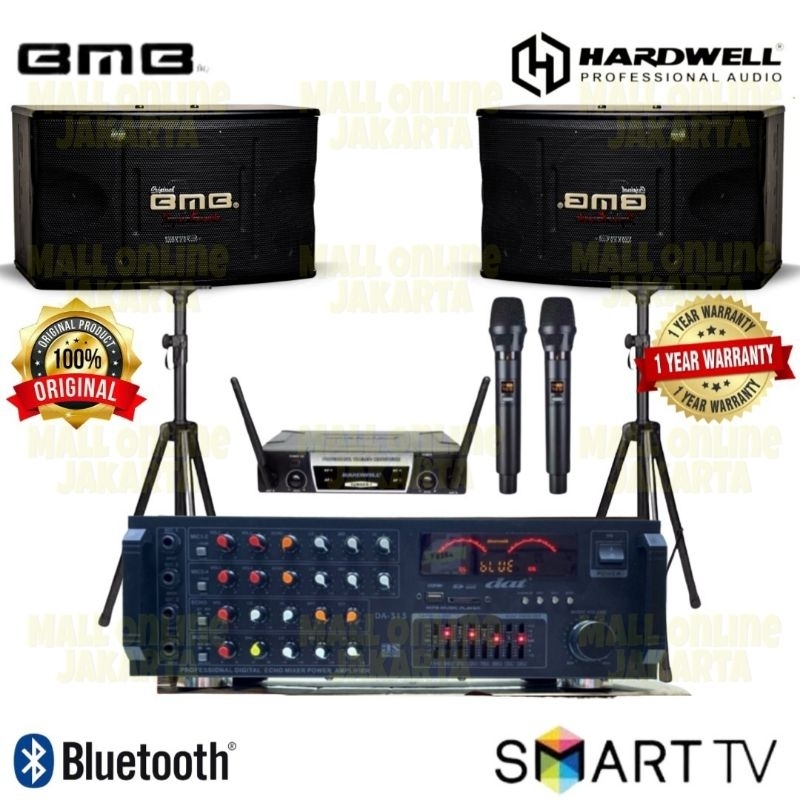 Jual Paket Karaoke Bluetooth Bmb 10 Inch Paketan Sound System Rumah